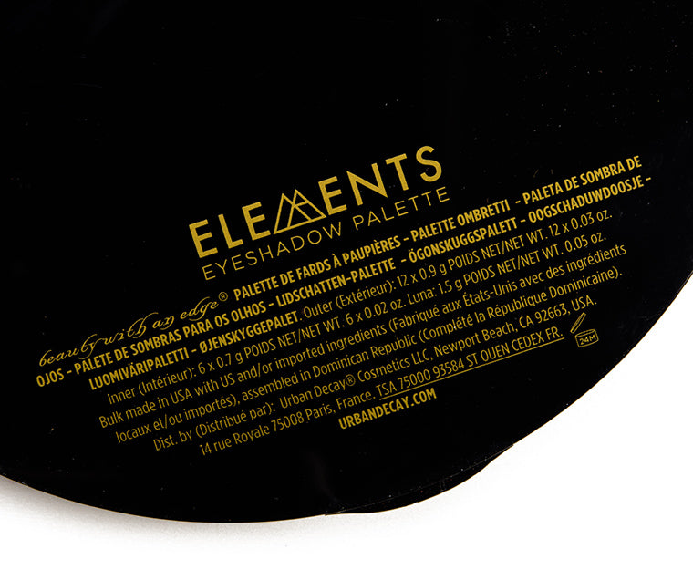 Eye shadow Urban Decay Elements pallet